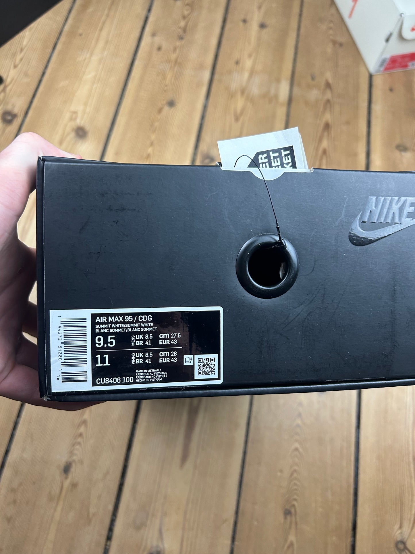 (44.5/10.5) Nike Air Max 95 Comme Des Garçons “White”