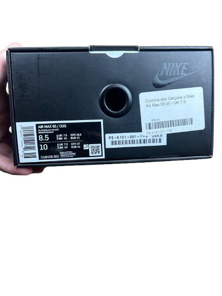 (42/8,5) Nike Air Max 95 Comme Des Garçons “Black”