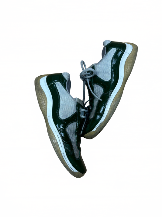 (45,5 / 9,5) Vintage Prada America’s Cup Green Mango