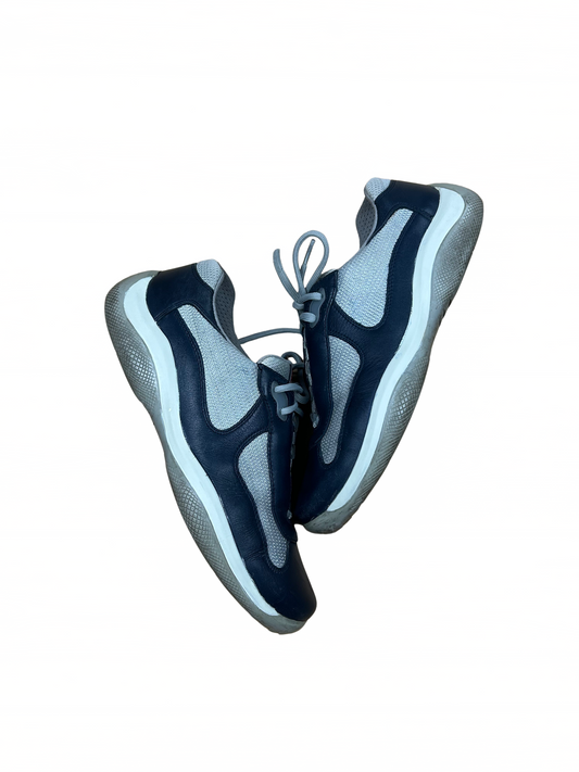 (44,5 / 8,5) Vintage Prada America's Cup Navy